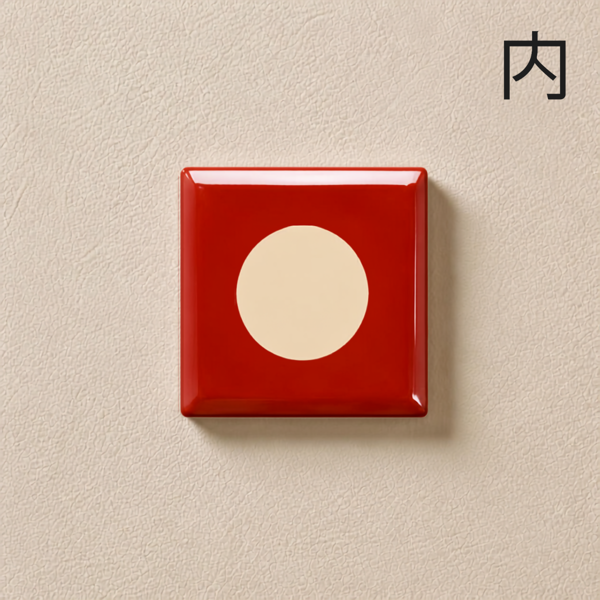 Crimson Orb Dot Tile - Make a bold interior statement with the Crimson Moon Geometric Wall Accent Tile .